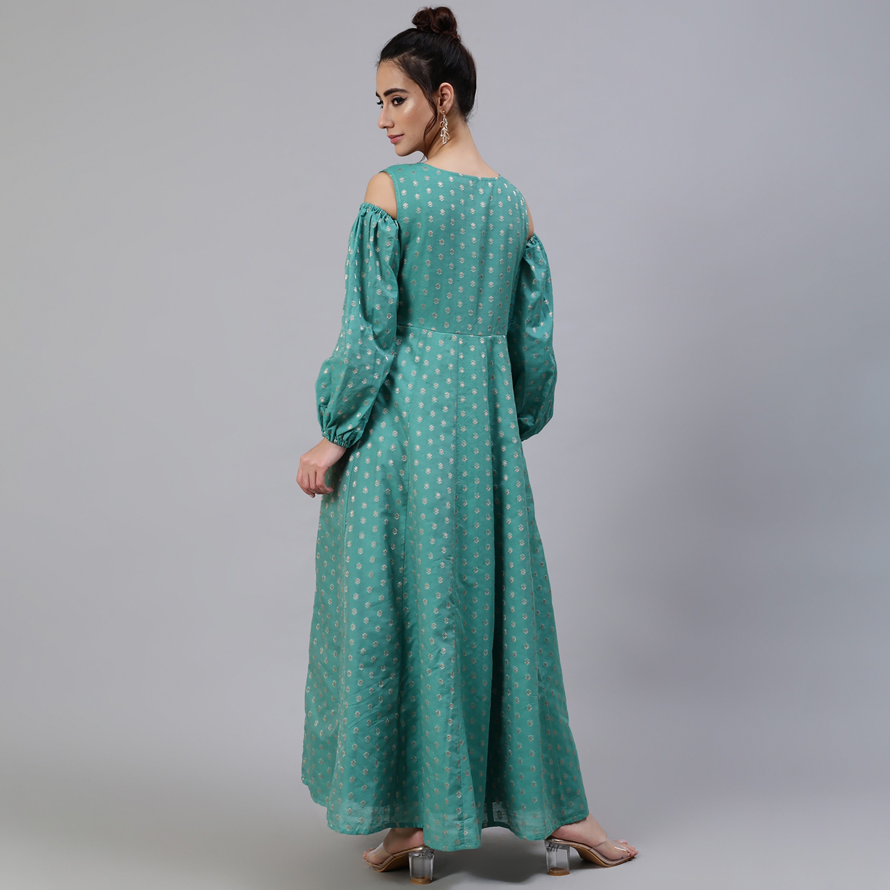 Aks Navy Embroidered Maxi Dress Price in India, Full Specifications &  Offers | DTashion.com